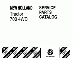 Parts Catalog for New Holland Tractors model 700