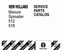 Parts Catalog for New Holland Spreaders model 518