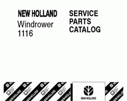 Parts Catalog for New Holland Windrower model 1116