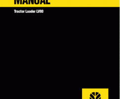 Operator's Manual for New Holland CE Tractors model LV80