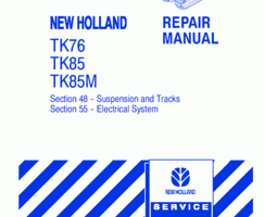 Service Manual for New Holland Tractors model TK85M