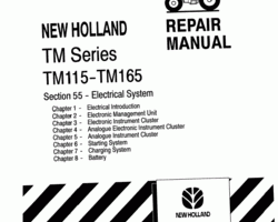 Electrical Wiring Diagram Manual for New Holland Tractors model TM165
