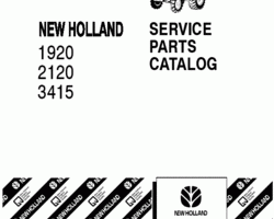 Parts Catalog for New Holland Tractors model 3415
