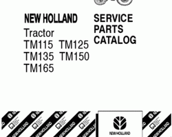 Parts Catalog for New Holland Tractors model 165