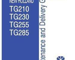 Operator's Manual for New Holland Tractors model TG255
