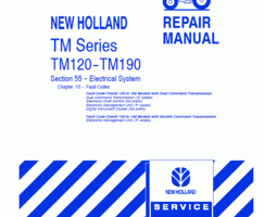 Electrical Wiring Diagram Manual for New Holland Tractors model TM130