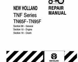 Engine Service Manual for New Holland Tractors model TN90F