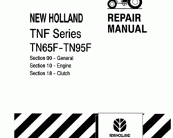 Engine Service Manual for New Holland Tractors model TN95F