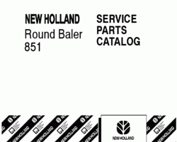 Parts Catalog for New Holland Balers model 851