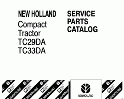 Parts Catalog for New Holland Tractors model TC33DA