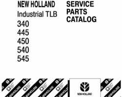 Parts Catalog for New Holland Tractors model 545
