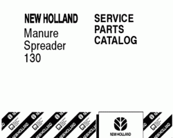 Parts Catalog for New Holland Spreaders model 130