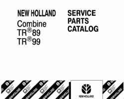 Parts Catalog for New Holland Combine model TR99