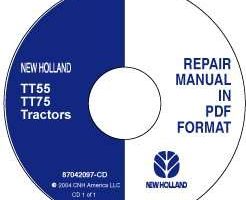 Service Manual on CD for New Holland Tractors model TT75