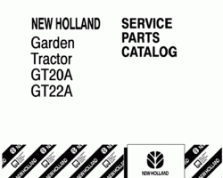 Parts Catalog for New Holland Tractors model GT22A
