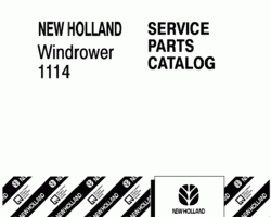Parts Catalog for New Holland Windrower model 1114