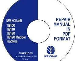 Service Manual on CD for New Holland Tractors model TB100