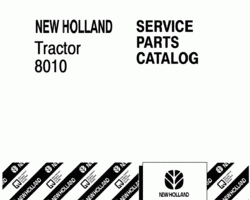 Parts Catalog for New Holland Tractors model 8010