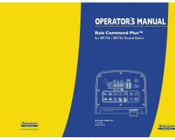 Operator's Manual for New Holland Balers model BR740