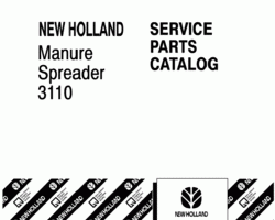 Parts Catalog for New Holland Spreaders model 3110