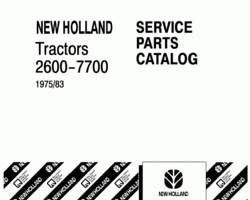 Parts Catalog for New Holland Tractors model 335