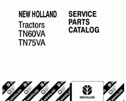 Parts Catalog for New Holland Tractors model TN75VA