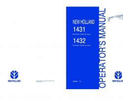 Operator's Manual for New Holland Combine model 1431