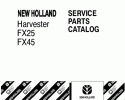 Parts Catalog for New Holland Harvesting equipment model FX45