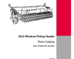 Parts Catalog for Case IH Headers model 2015