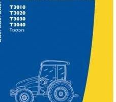 Operator's Manual for New Holland Tractors model T3020