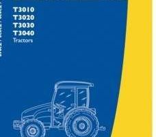 Operator's Manual for New Holland Tractors model T3030
