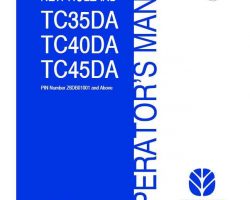 Operator's Manual for New Holland Tractors model TC35DA