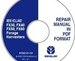 Service Manual on CD for New Holland Harvesting equipment model FX40