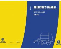 Operator's Manual for New Holland Balers model BR560A