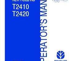 Operator's Manual for New Holland Tractors model T2420