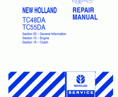 Service Manual for New Holland Tractors model TC55DA