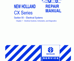 Electrical Wiring Diagram Manual for New Holland Combine model CX740