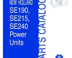 Parts Catalog for New Holland Engines model SE190