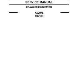 Case Excavators model CX700 Service Manual