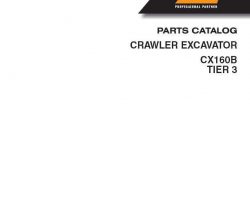 Parts Catalog for Case Excavators model CX160B