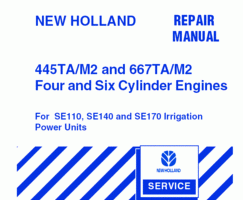 Service Manual for New Holland Engines model SE140
