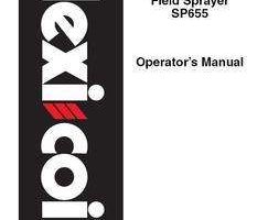 Operator's Manual for New Holland Sprayers model 68XL