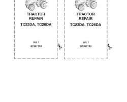 Service Manual for New Holland Tractors model TC23DA