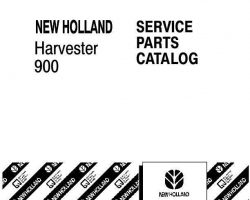 Parts Catalog for New Holland Harvesting equipment model 900