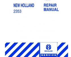 Service Manual for New Holland Combine model 2353