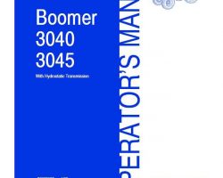 Operator's Manual for New Holland Tractors model Boomer 3040