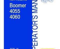 Operator's Manual for New Holland Tractors model Boomer 4060