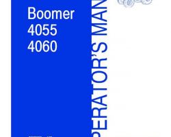Operator's Manual for New Holland Tractors model Boomer 4055