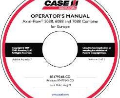 Operator's Manual on CD for Case IH Combine model 5088