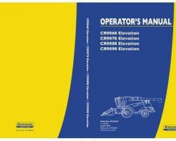 Operator's Manual for New Holland Combine model CR9070